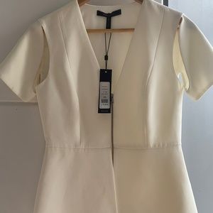 Bcbgmaxazria White structured blouse